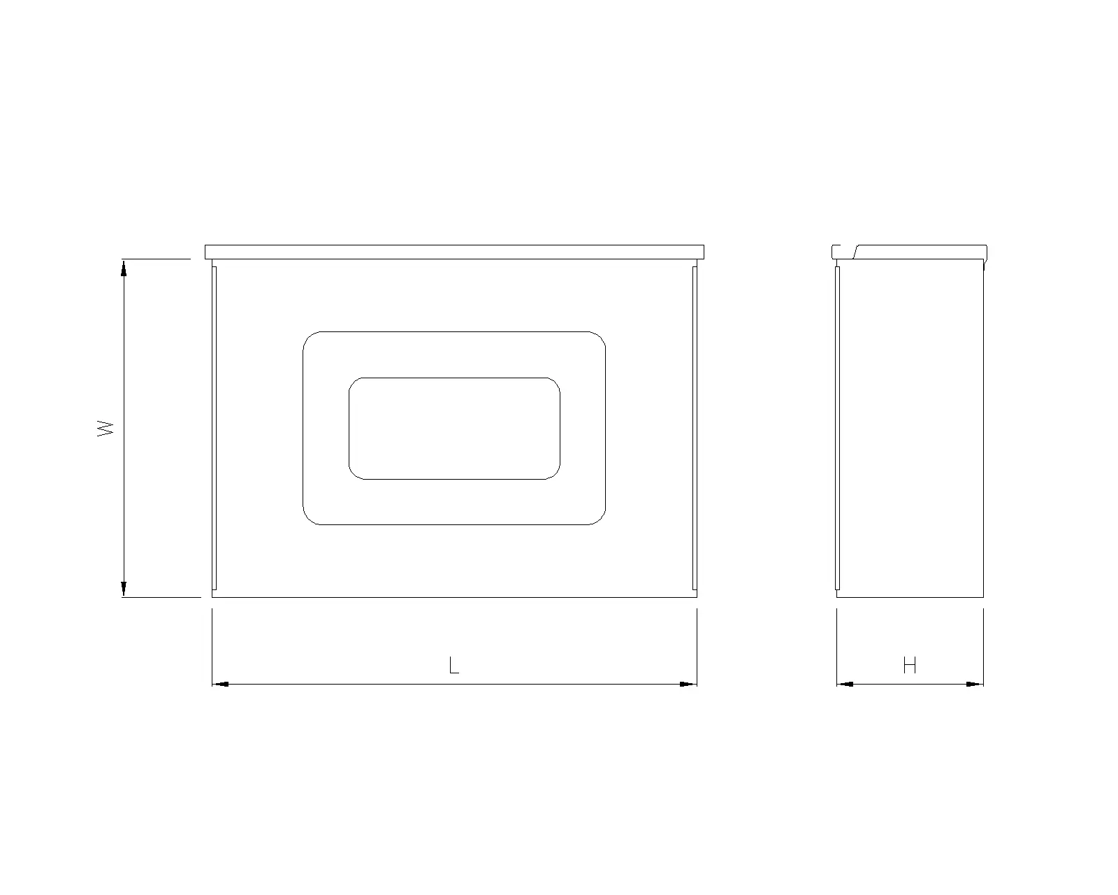 Big drawer for S12 toolbox, dark grey