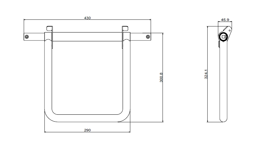 Caster set and handle for S9 topbox