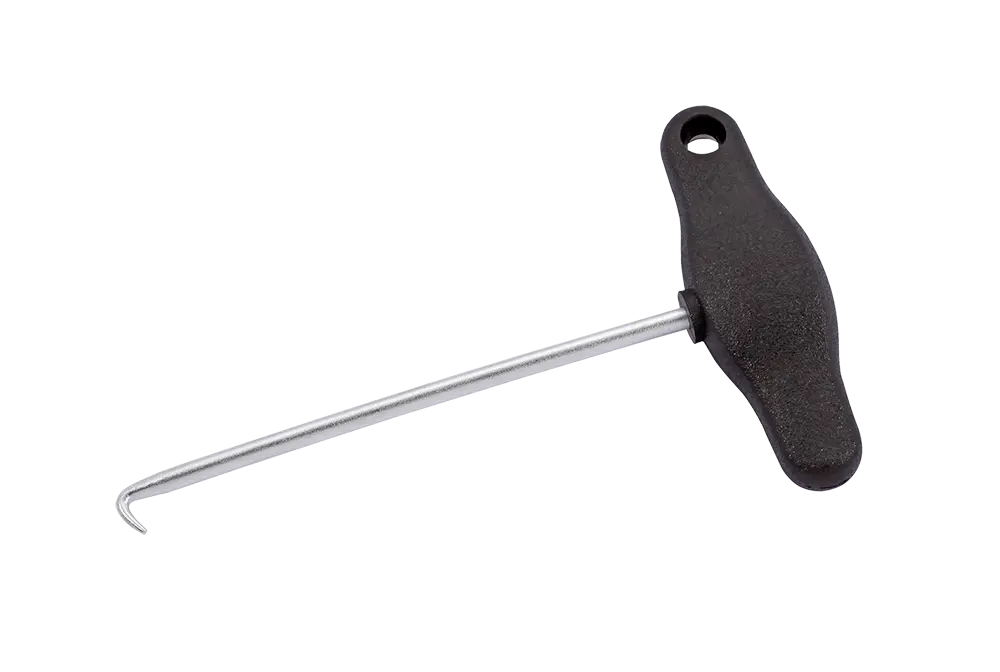 Hook for exhaust rubber rings