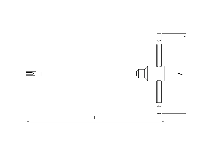 Key TX T-handle 3-tip T10