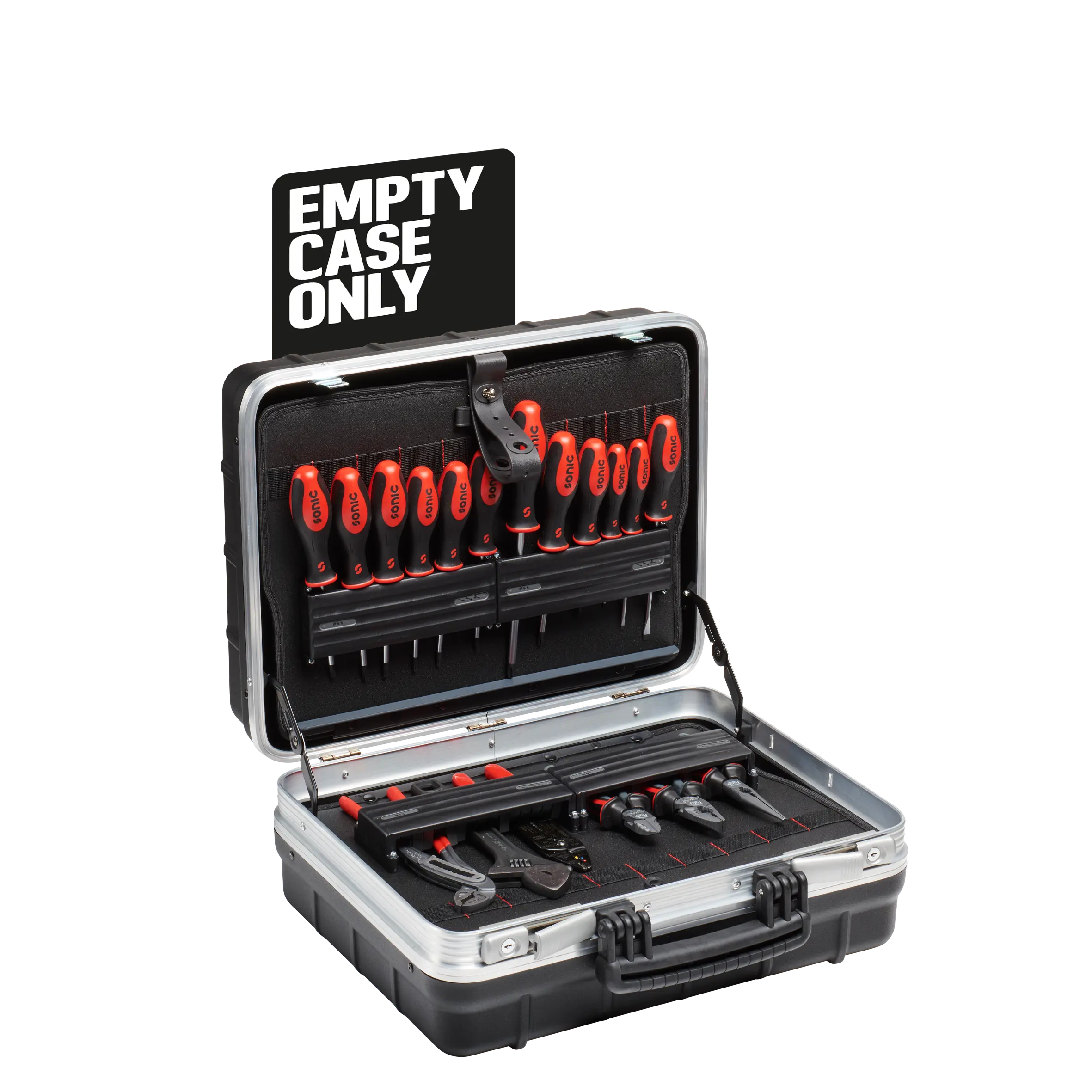 Empty suitcase without wheels