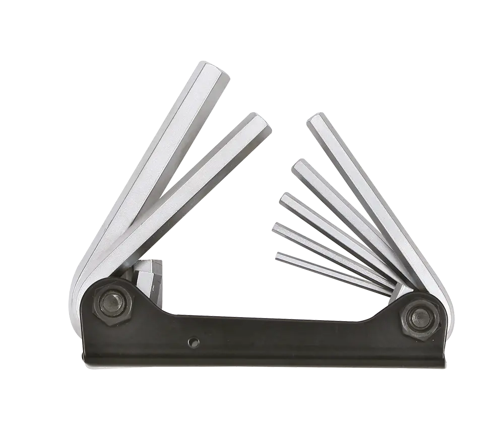 Key wrench set hex foldable 7-pcs.
