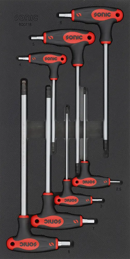 Hex ball grip key set SFS-S 7-pcs.