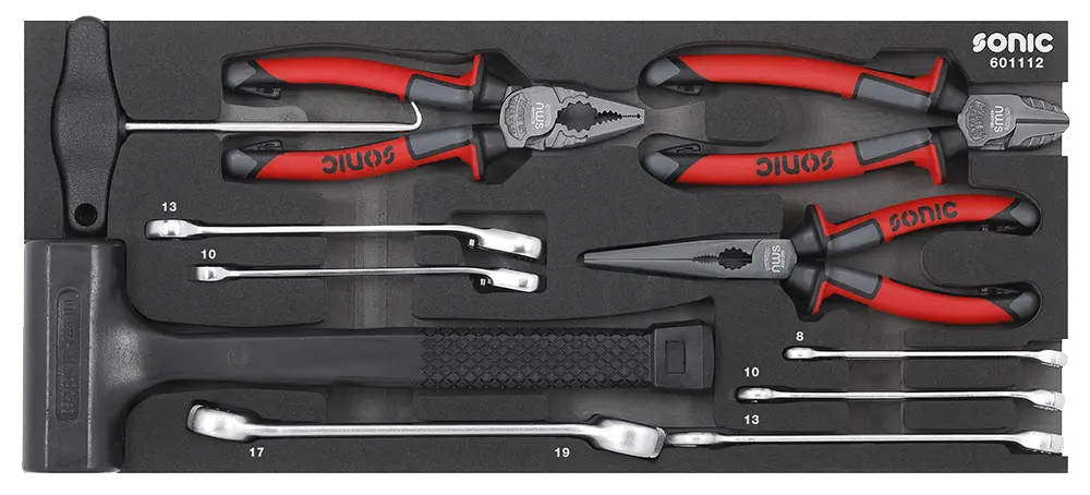 Pliers and hammer set SFS-XS 11-pcs.