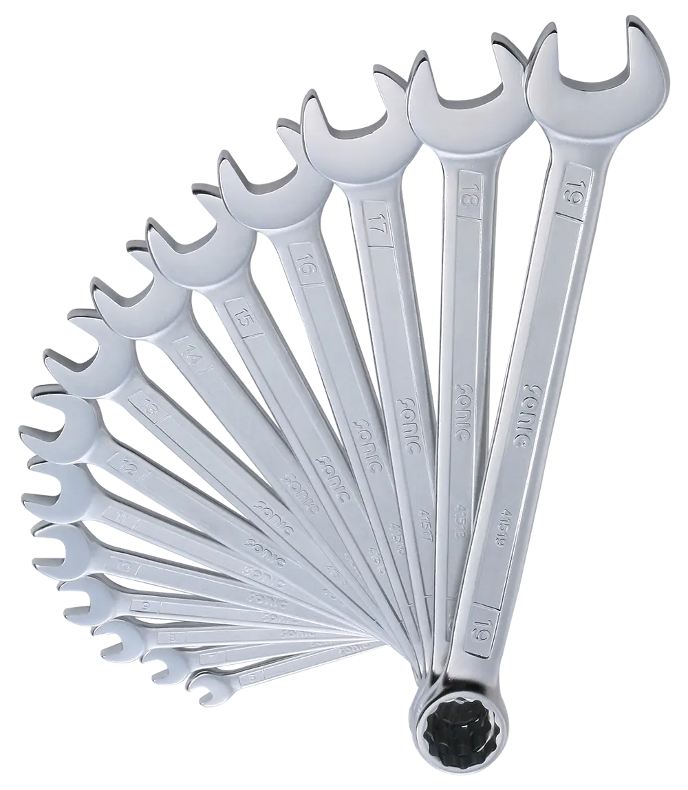 Combination wrench set in pouch 14-pcs.