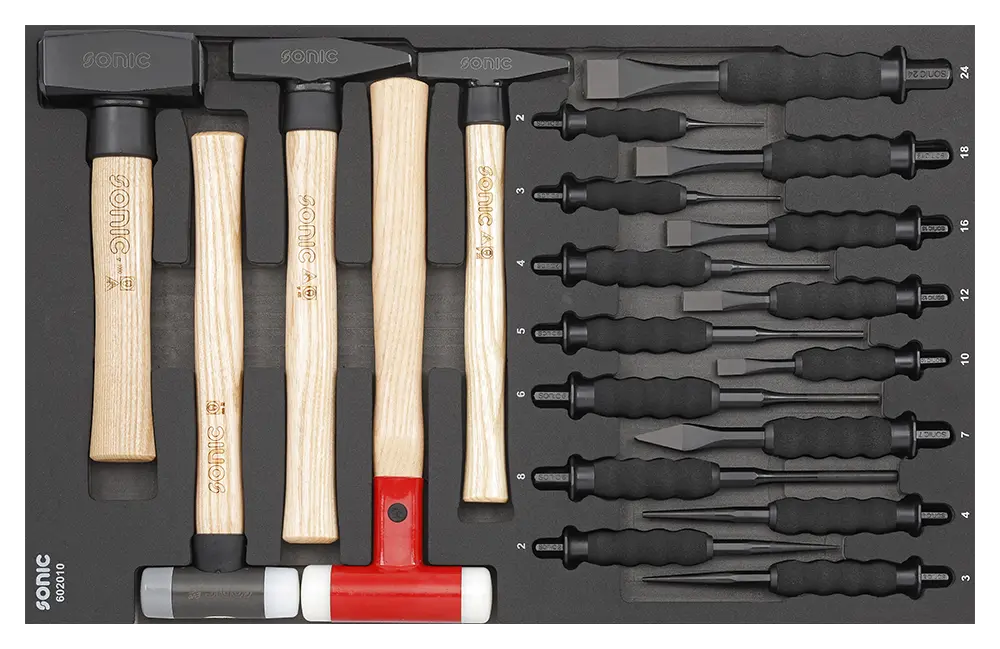Chisel and hammer set SFS-M 20-pcs.