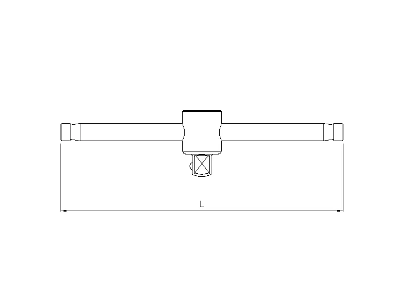 Sliding T-handle 1/4"