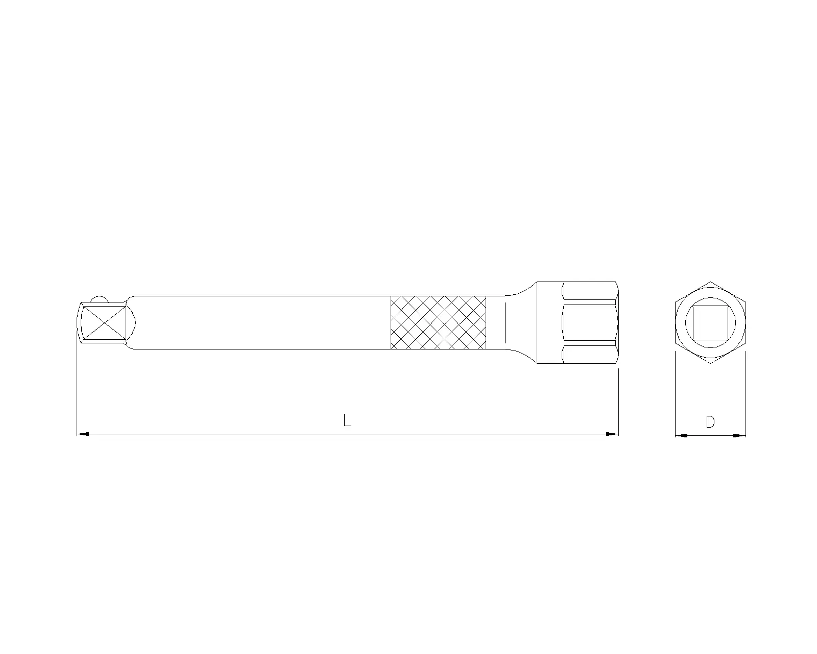 Extension 1/2" 125mm