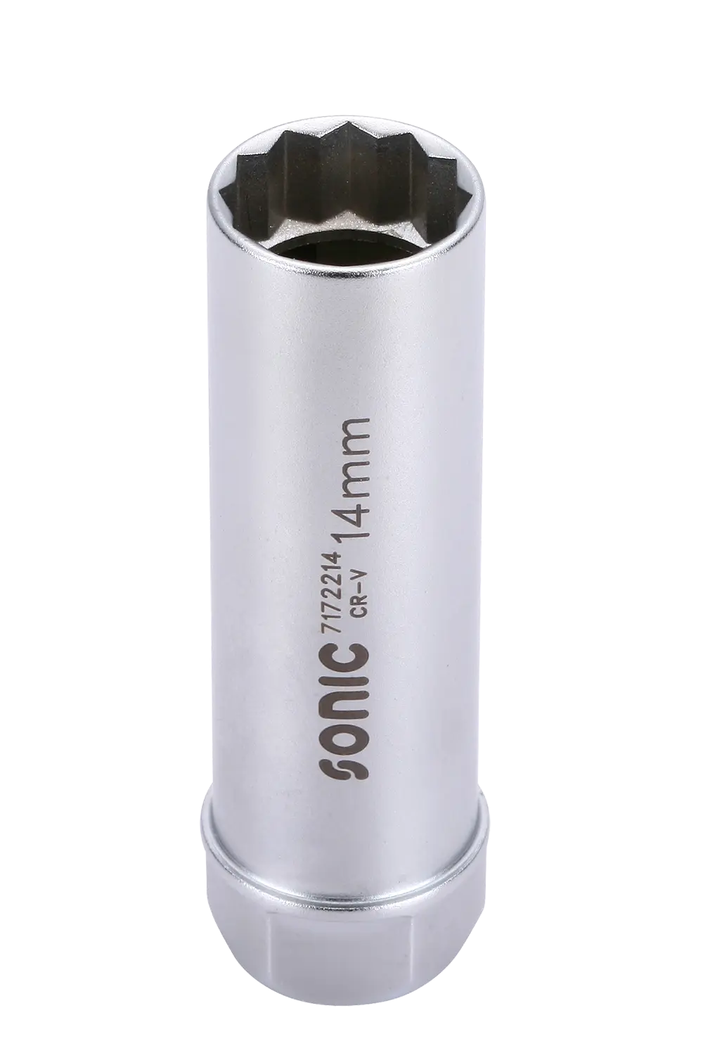 Spark plug socket 3/8" 12-point with clip 14mm