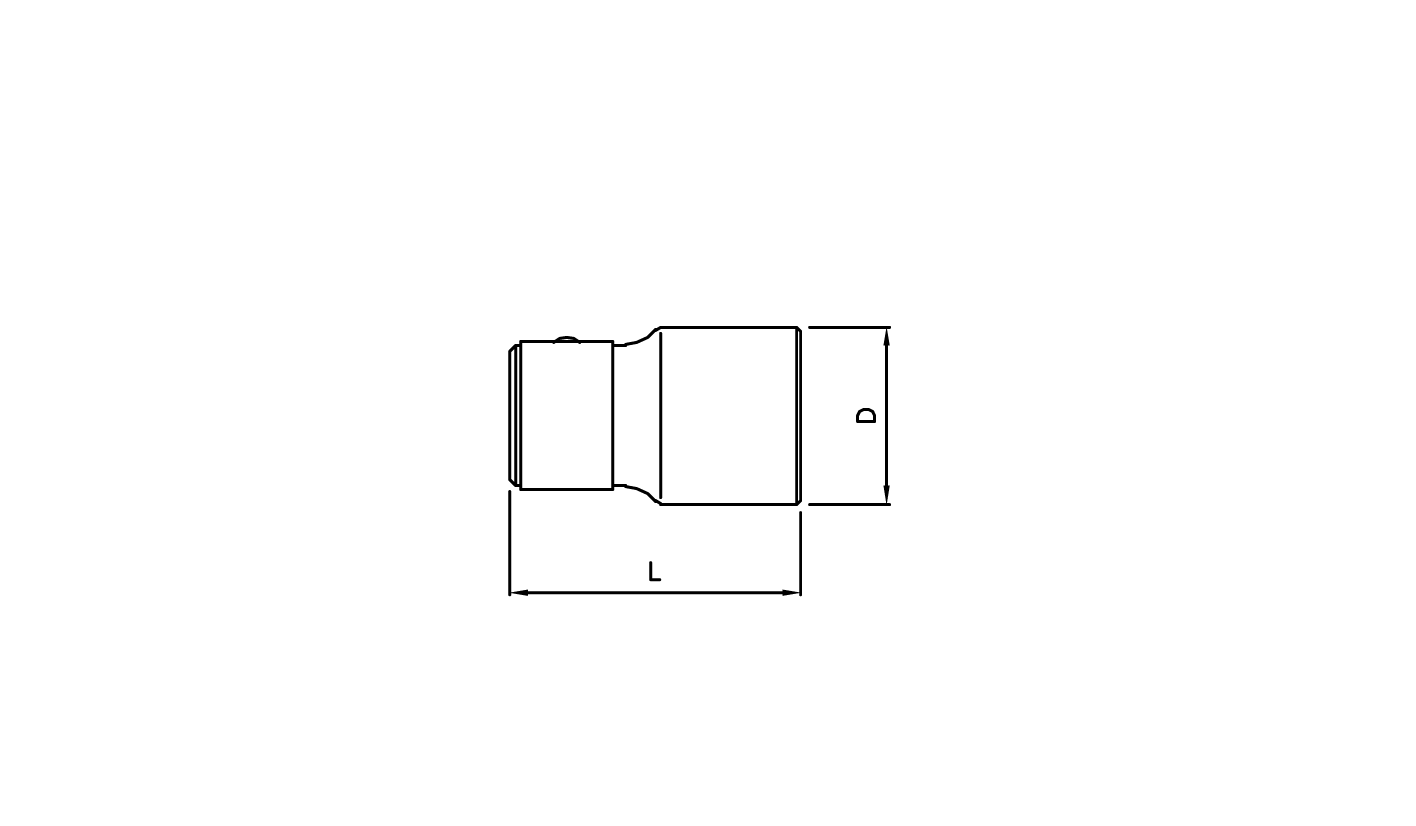 Bit holder 1/4" F 1/4" F