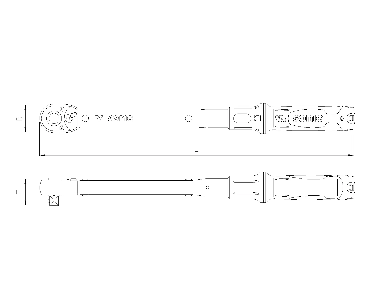 Torque wrench 3/8" 20-100Nm