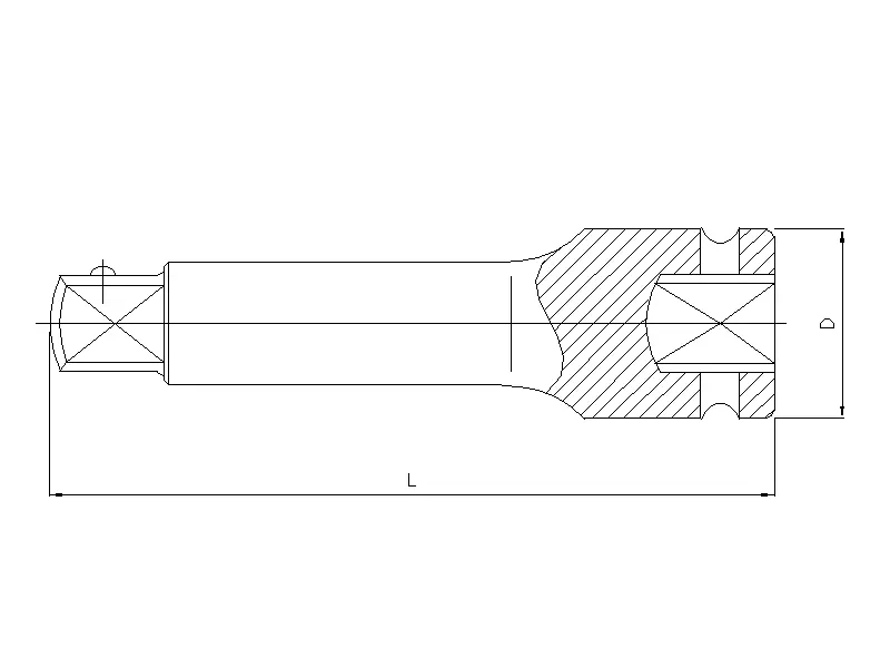 Impact extension 1/2" 125mm