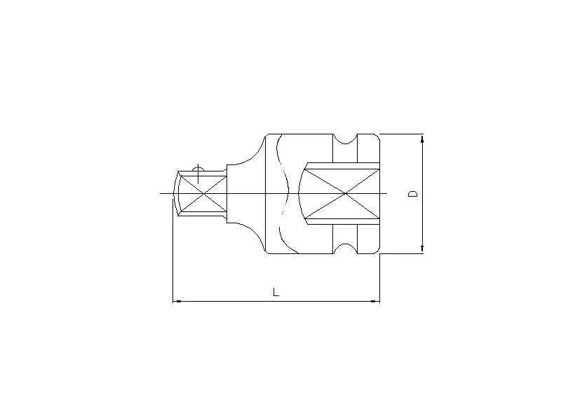 Impact adaptor 1/2" F 3/8" M