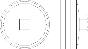 Oil filter cup 74mmx14