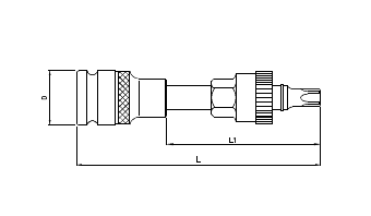 Alternator bit socket 1/2" T50x110L