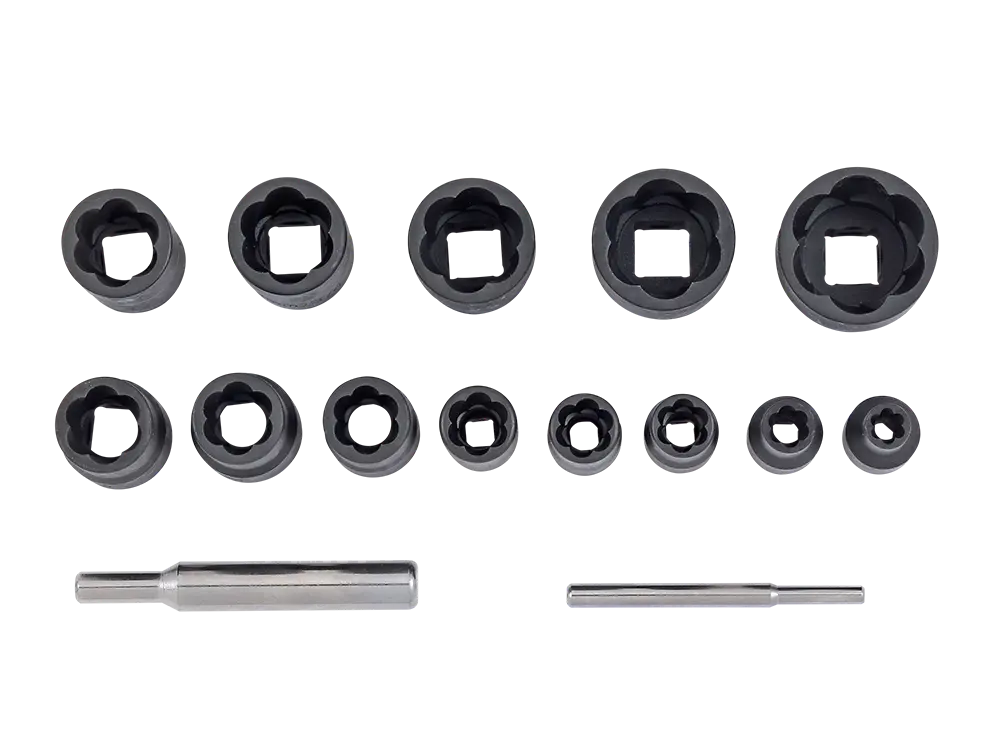 Twist socket set 1/4" and 1/2 15-pcs.