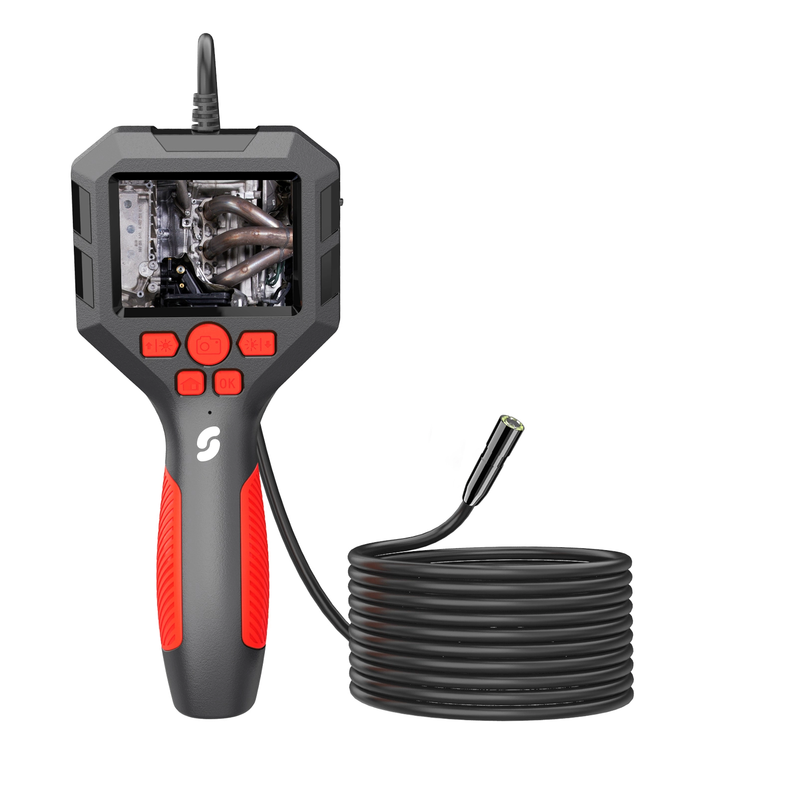 Endoscope with screen