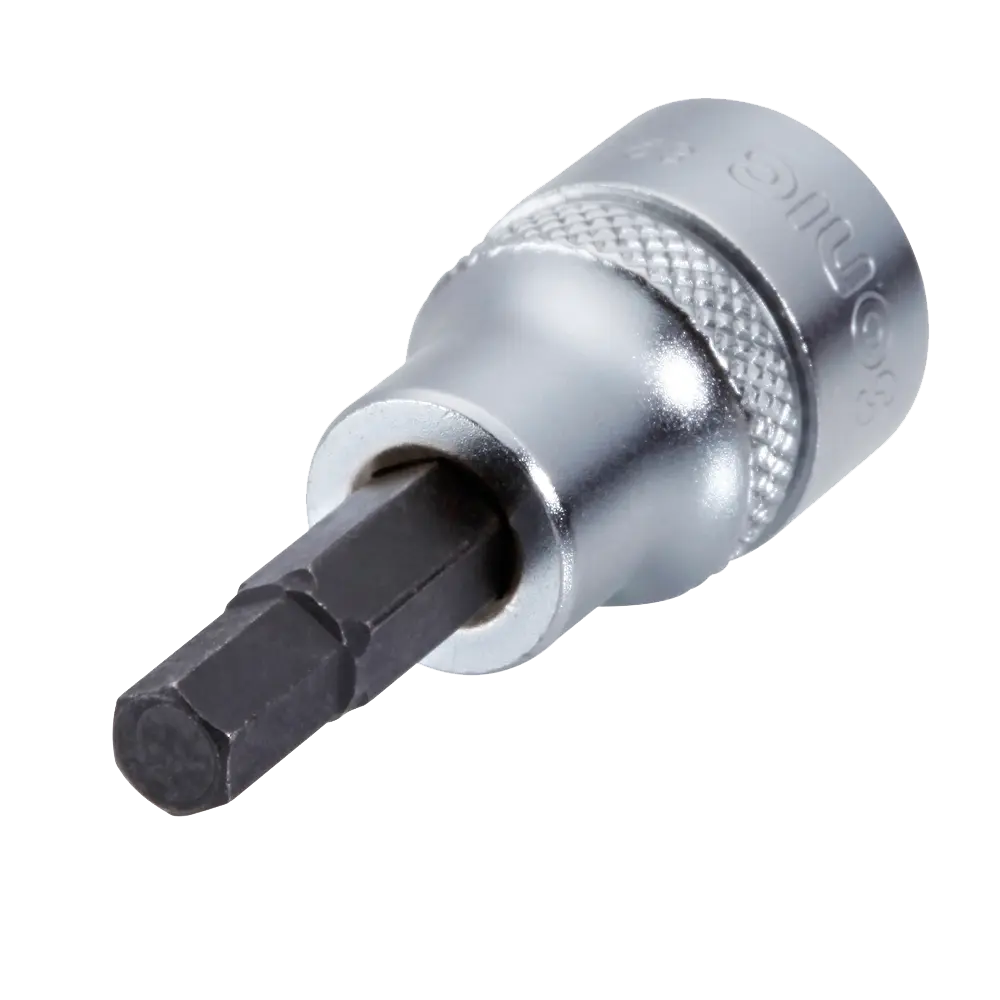 Bit socket 3/8" hex 3/16" SAE