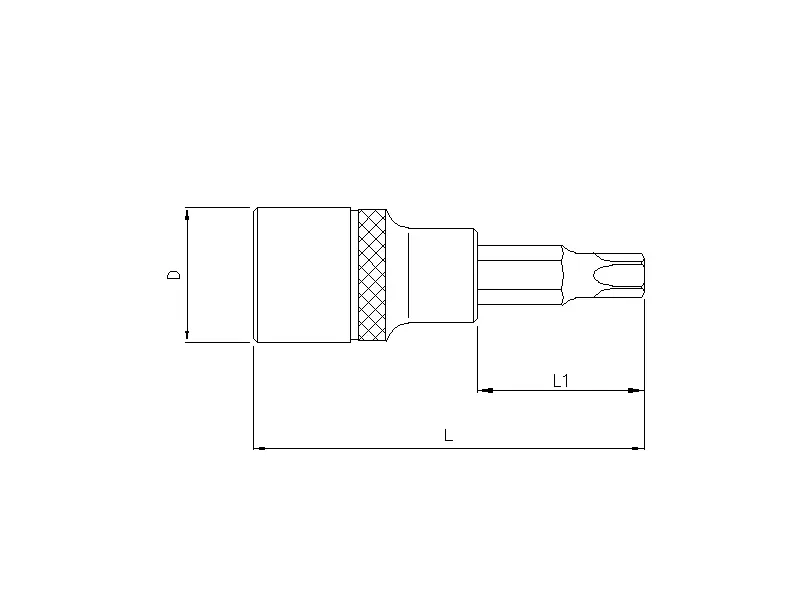 Bit socket TX tamperproof 3/8'', T20H