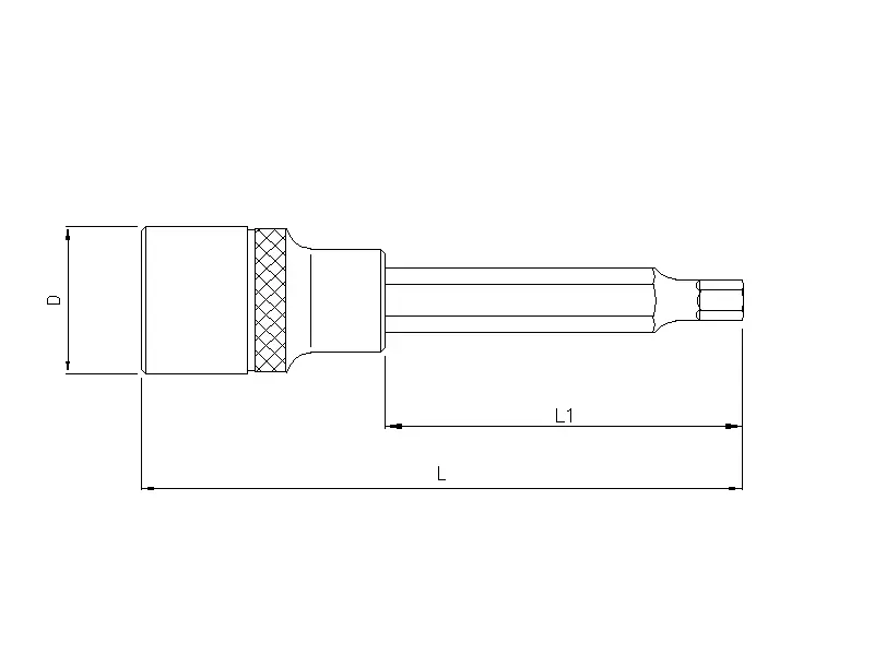 Bit socket hex 1/2'', 100mmL 7mm