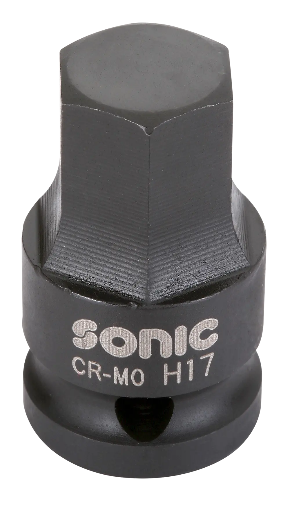 Impact bit socket 1/2" hex one piece 17mm