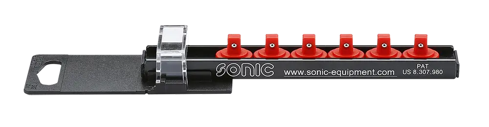 Socket rail empty 1/4" 6-pcs