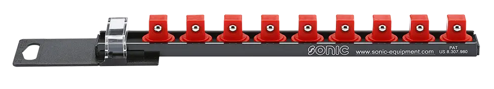 Socket rail empty 1/2" 9-pcs