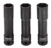 Impact socket set 1/2" 3-pcs