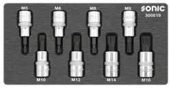 BMCS bit socket set 1/2" spline 8-pcs.