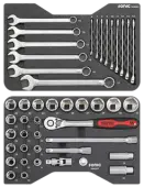 BMCS socket and wrench set 1/2" 45-pcs.