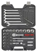 BMCS socket and wrench set 1/2" 45-pcs.