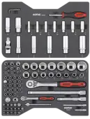 BMCS socket set 1/4" and 1/2" SAE 85-pcs.