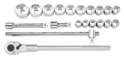 Flank socket set 3/4" 12-point 20-pcs.