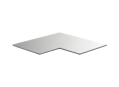 MSS+ stainless steel corner worktop 1060x1060x20mm